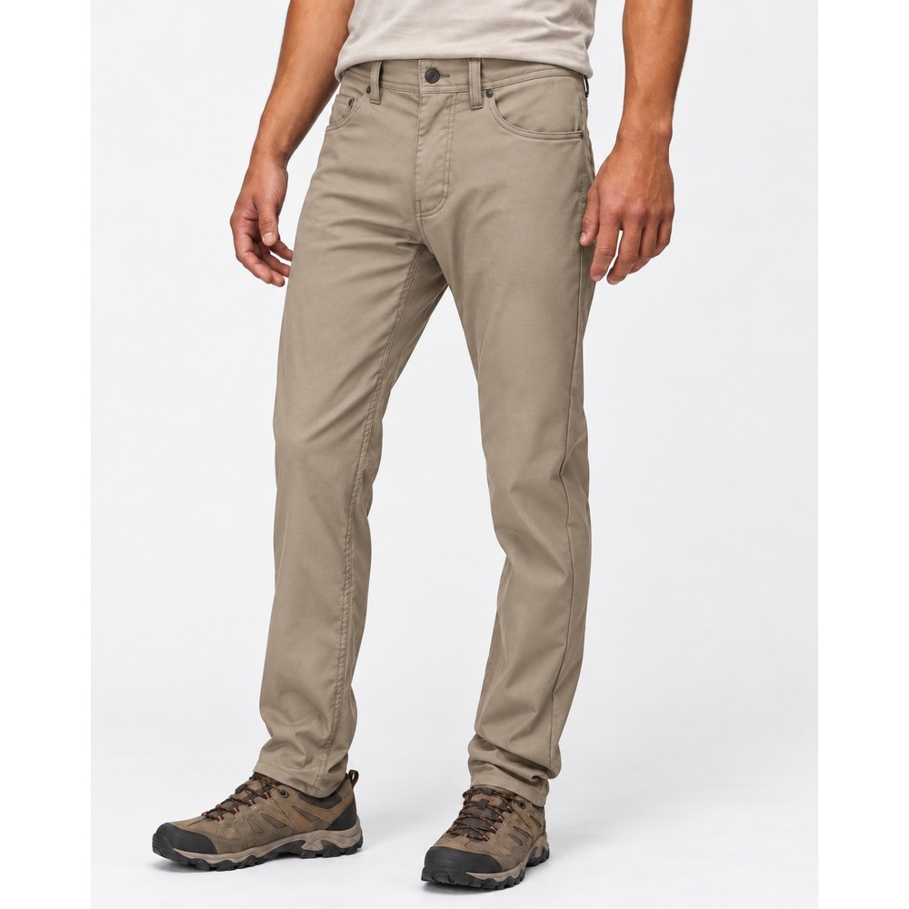 prAna Brion Mens 38x30 Khaki Slim Fit Hiking Trail Stretch Outdoor Pants